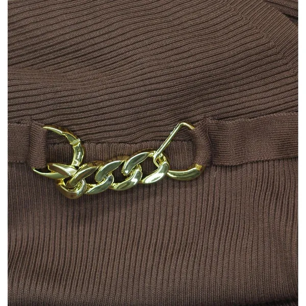 NWT Rosie Harlow Neck Dolman Sleeve Ribbed Sweater Dress Capuccino Brown S - Image 8