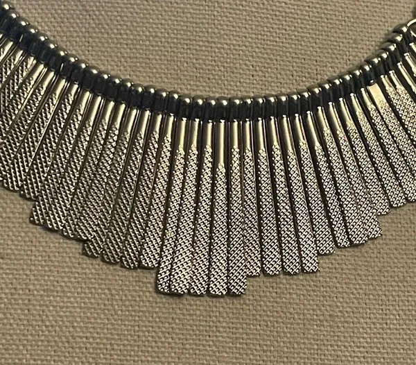 Silver Egyptian cleopatra necklace - Image 3