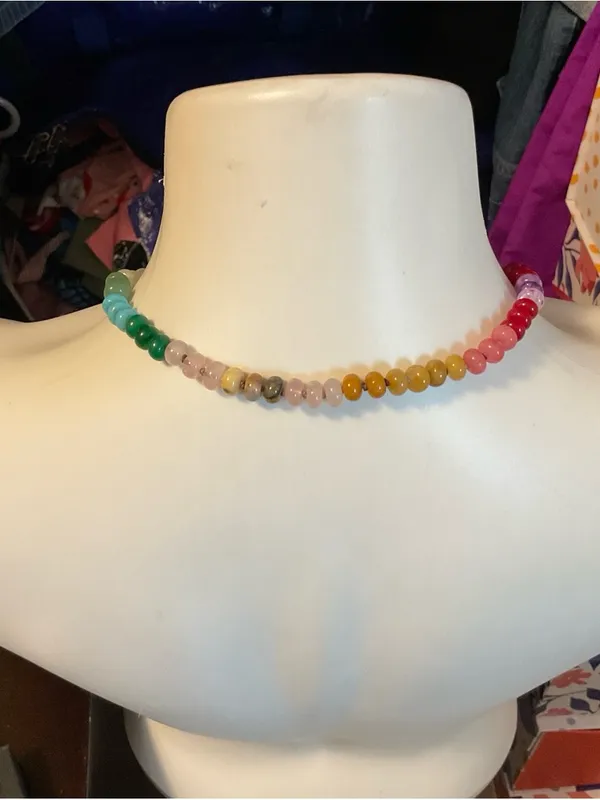 Multicolor Beaded Necklace - Image 5