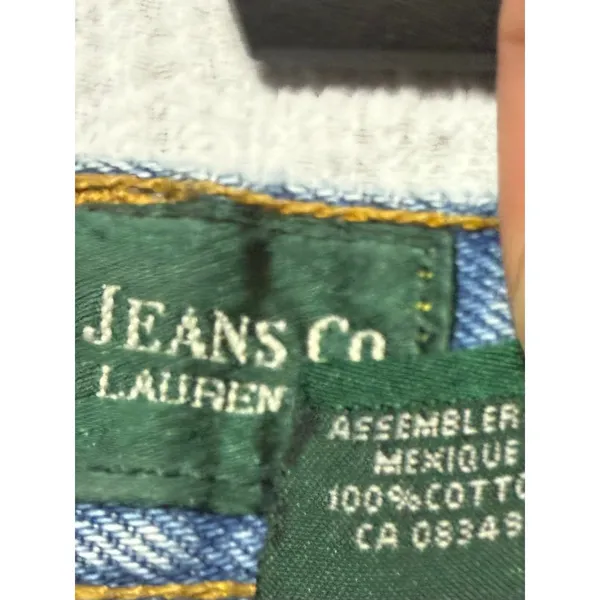 Lauren Ralph Lauren Vintage Light Wash Straight Leg High Rise Jeans Size 10 - Image 7