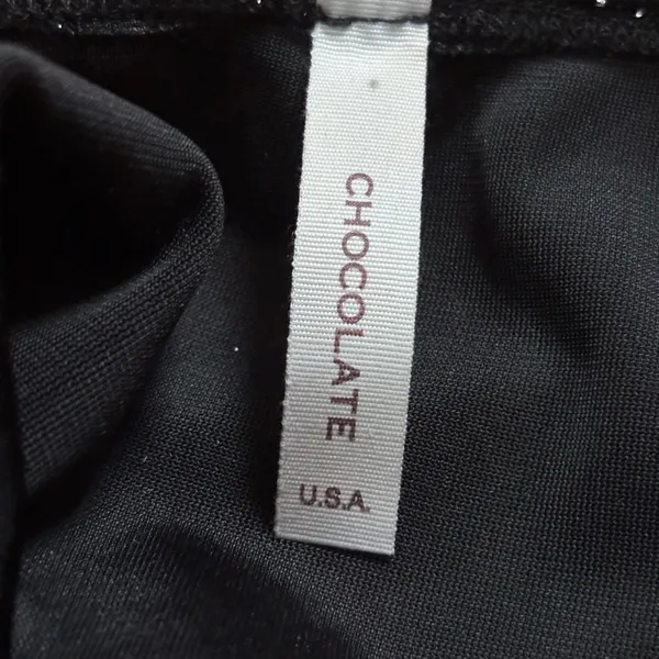 Chocolate Black Sparkle Women’s Tank Top Size L - Image 3