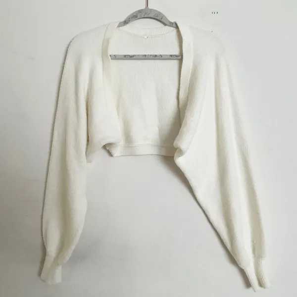 Alo Yoga Snuggle Up Sweater Shawl Ivory One Size - Image 2