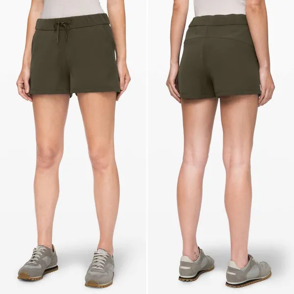 Lululemon On the Fly Short *Woven 2.5" in Dark Olive Size 4 - Image 2