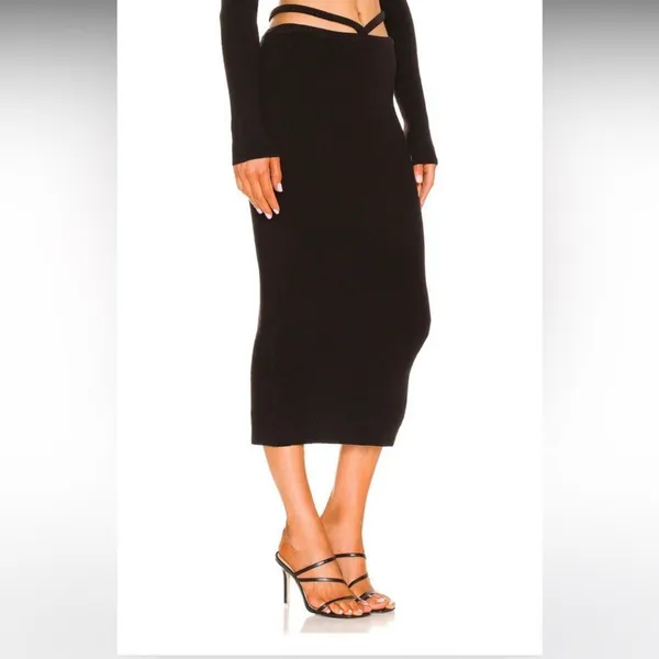 for love and lemons mona ribbed midi skirt - Image 8
