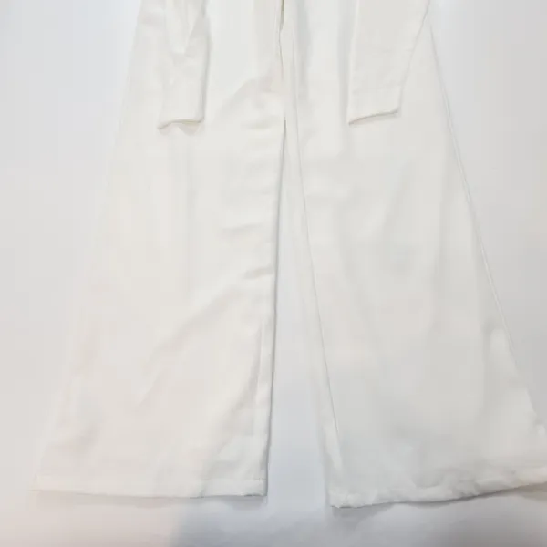 Superdown Jordan Tie Waist Jumpsuit in White Small - Image 4
