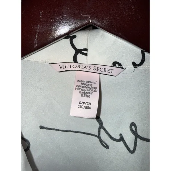 Victoria's Secret Sz Small‎ Satin Pajama Romper Missing Tie - Image 2