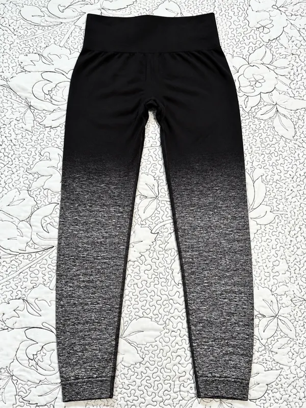 💥Gymshark Ombré Seamless High Rise Leggings Black Gray Gradient Sz S 💚 - Image 4