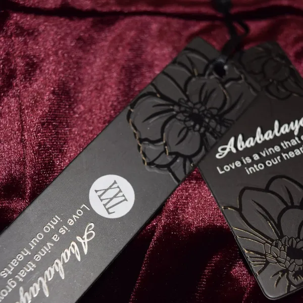 NWT Ababalaya Burgundy Velvet Maxi Dress (Formal) Size XXL - Image 10