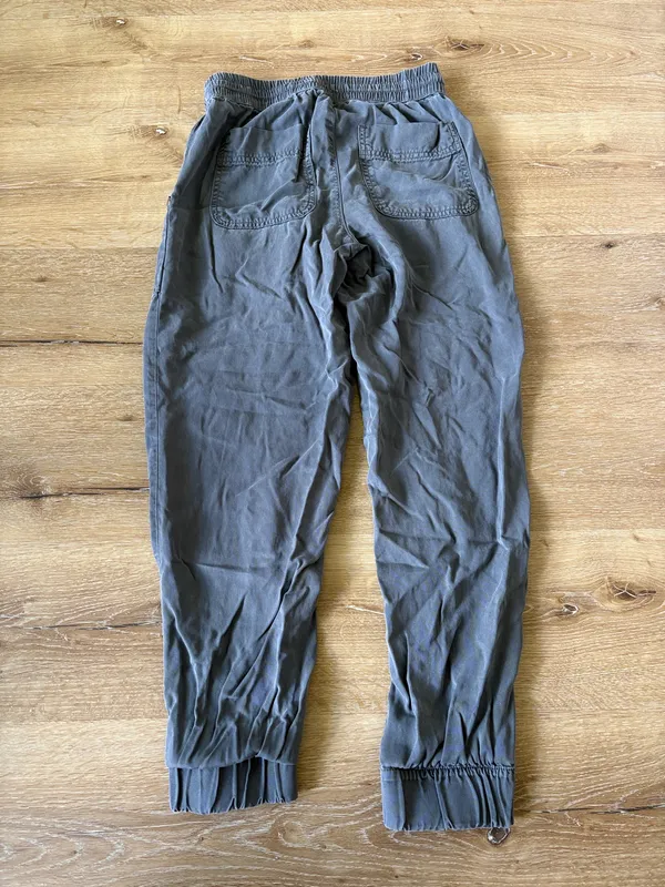 Nicole Miller Grey Drawstring Jogger Pants - Image 5