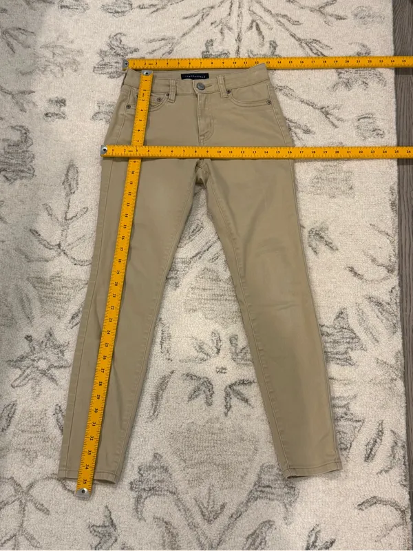 Aeropostale High Rise Jegging Skinny Pants Khaki Beige 0 - Image 8