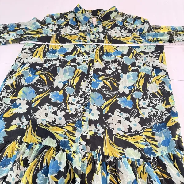 Cinq À Sept Lyra Obsidian Tossed Floral Mini Dress Ruffle Tiered Size 8 - Image 12