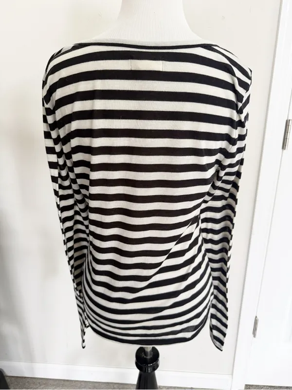 Maeve by Anthropologie Striped Tee size Large - Image 4