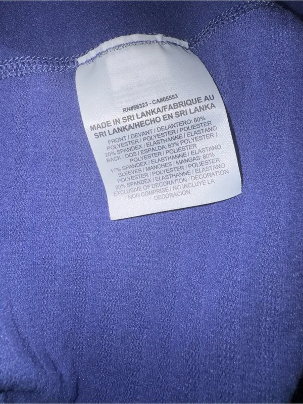 Nike Women’s Navy Blue Quarter-Zip Long Sleeve Top with Teal Accents - Image 5