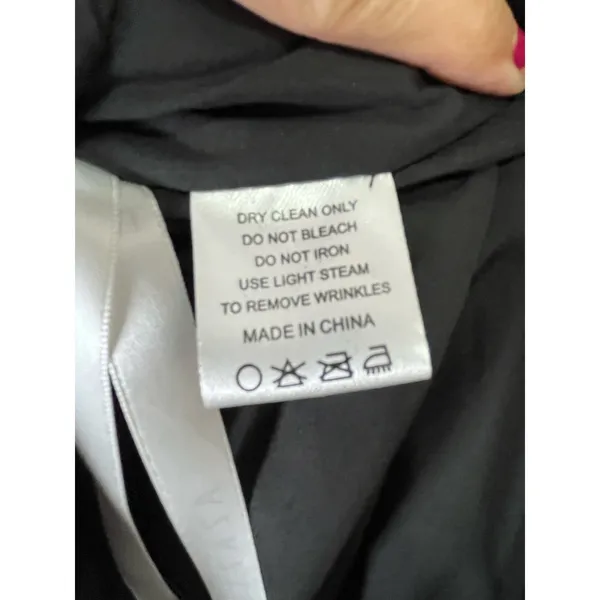 Azazie Allettie Stretch Black Mermaid Satin Dress Bridesmaid Dress New A16 - Image 6