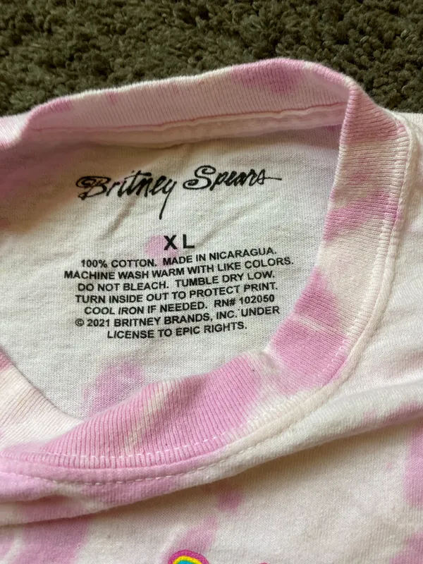 Britney Spears Tie Dye Pink Tee - Image 9