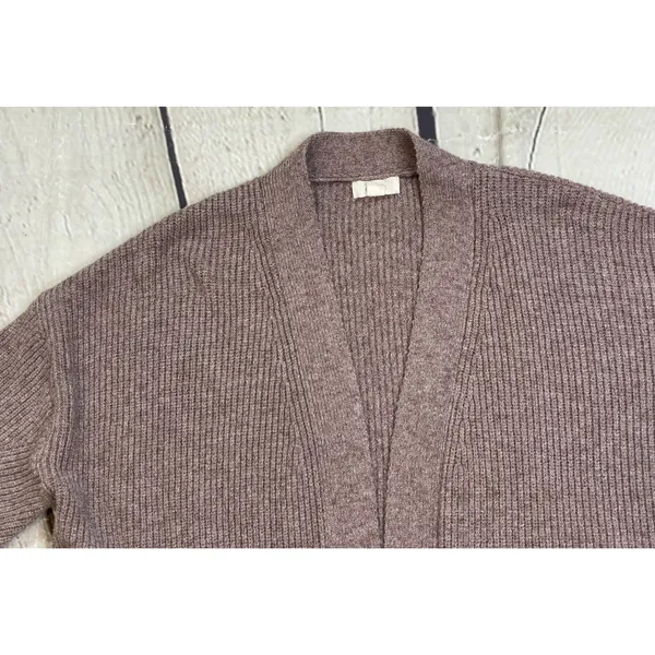 Open Front Ribbed Knit Cardigan - Image 7