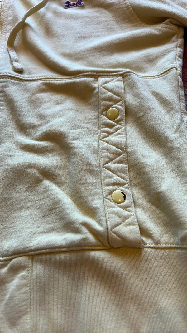Le Tigre Butter Yellow Zip Up Hoodie - Image 6