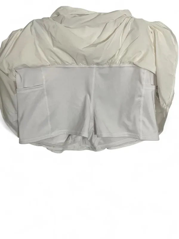 Joy Lab Women’s White Pleated Athletic Skirt Built in Shorts Size Large - Image 3