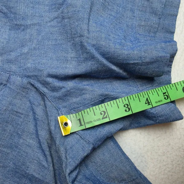 J. Crew Womens 5 Inch Classic Chambray Shorts‎ Blue Cotton AY431 Size 6 - Image 10