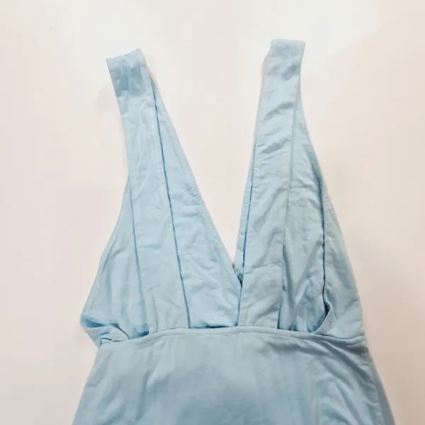 Superdown Erika Deep V Jersey Maxi in Baby Blue Medium - Image 9