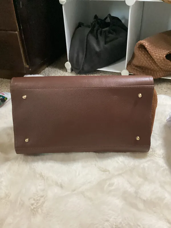 Nwt Anna Paola Leather Satchel - Image 6