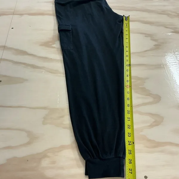 AnyBody Black Cargo‎ Jogger Pants Elastic Waist Cotton Modal XST Tall Loungewear - Image 10