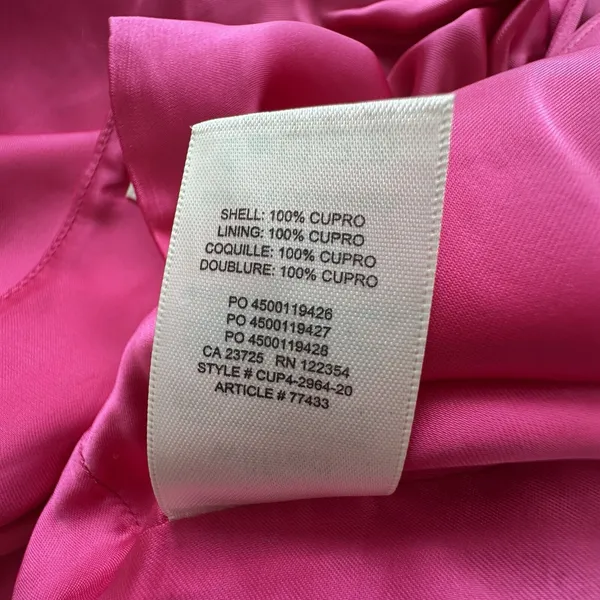 Aritzia Wilfred verso camisole Sz Large hot pink cinched - Image 4