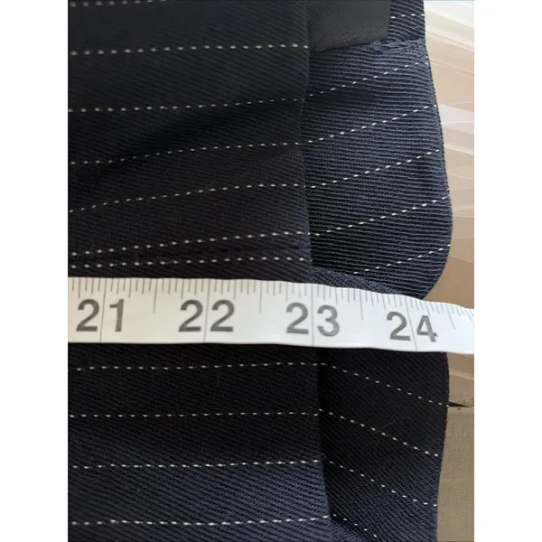 Lauren Ralph Lauren Pinstripe Blazer Womens Size 4 Navy Blue Worsted Wool Office - Image 7