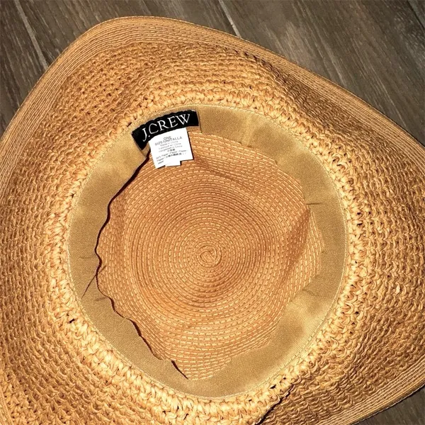 JCREW Textured summer straw hat Color Dusty dune o/s - Image 8