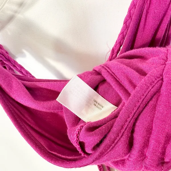 Old Navy XL Maxi Dress Magenta Pink Braided Strap Beachy‎ Coastal Vacation 477 - Image 10