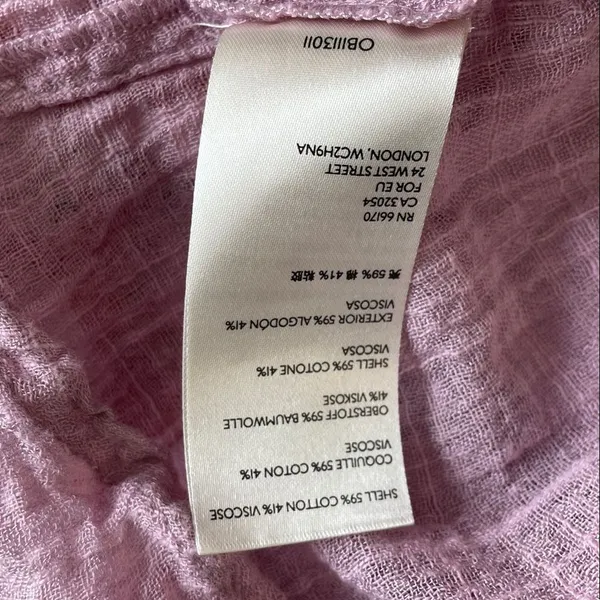 Free People Safari Sheer Wrap Top in mauve - Image 8
