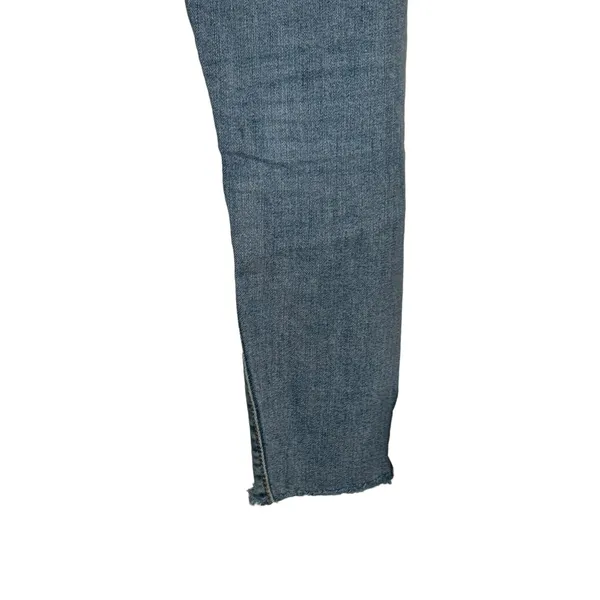 Levi's Women Jeans Wedgie‎ Skinny Button Fly Raw Hem Distressed Denim Blue Small - Image 3