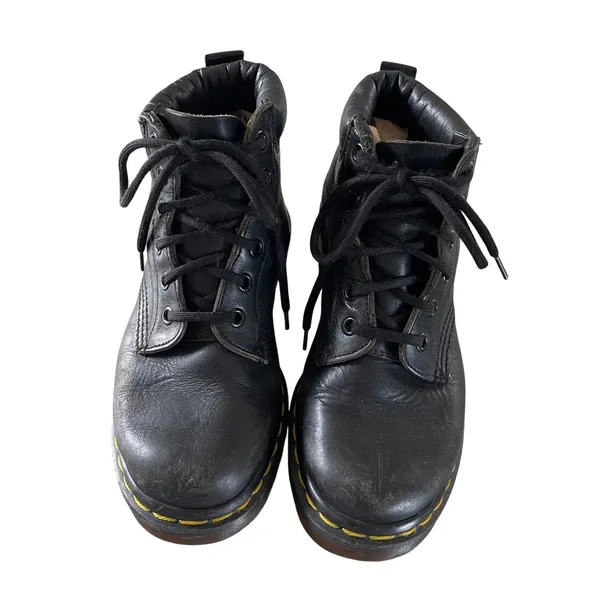 Dr. Martens 939 Boot Women 6.5 Black Made in England Vintage Padded Collar 6-Eye - Image 3
