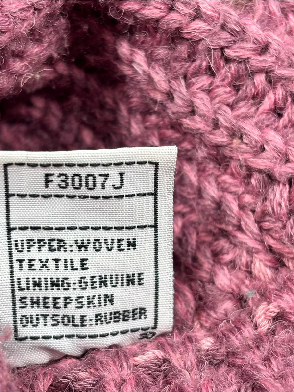 UGG Tall Cardy Knit Button Boots in Mauve Pink size 8 - Image 13