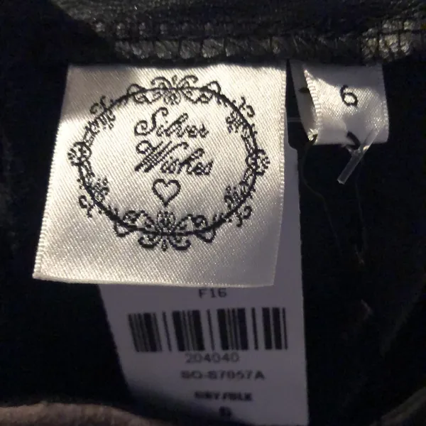 LF silver wishes black tan faux leather suede mini skirt - Image 5