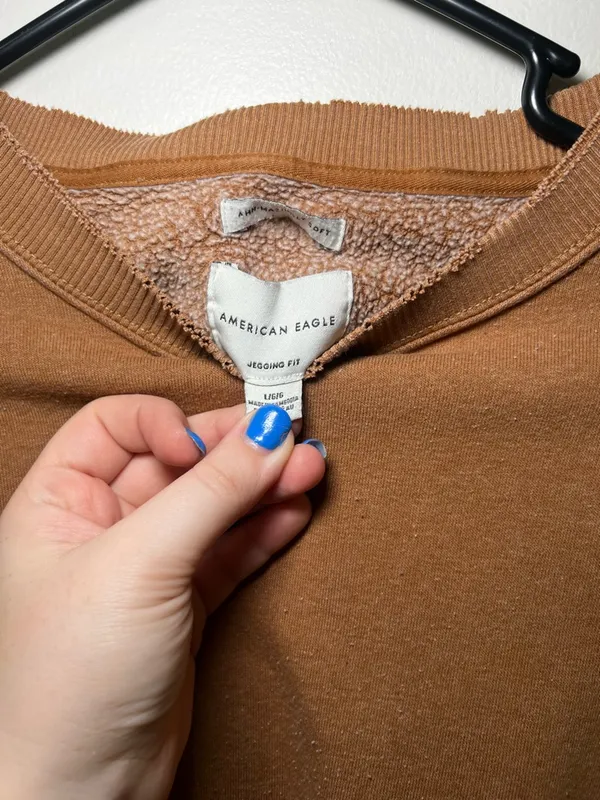 American Eagle Outfitters Crewneck Sweater Brown - Image 2