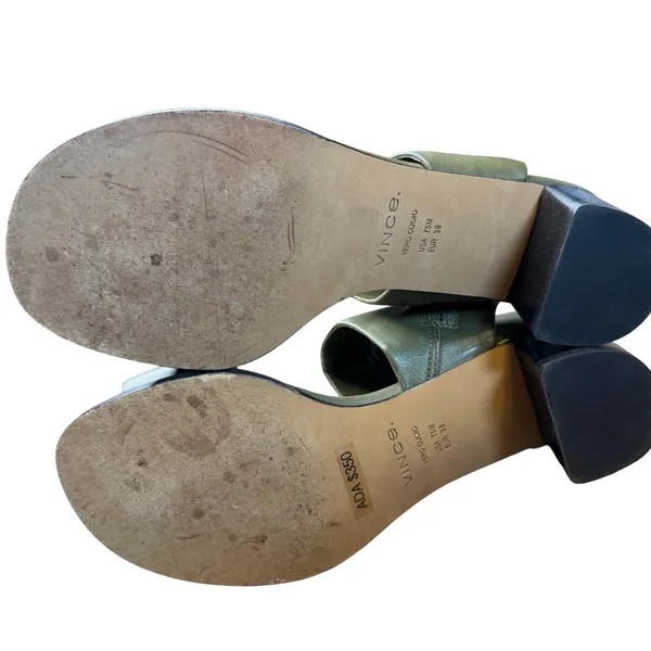 ✨ Vince Ada Leather‎ Toe-Ring Block Heel Sandals 7.5M ✨ - Image 7
