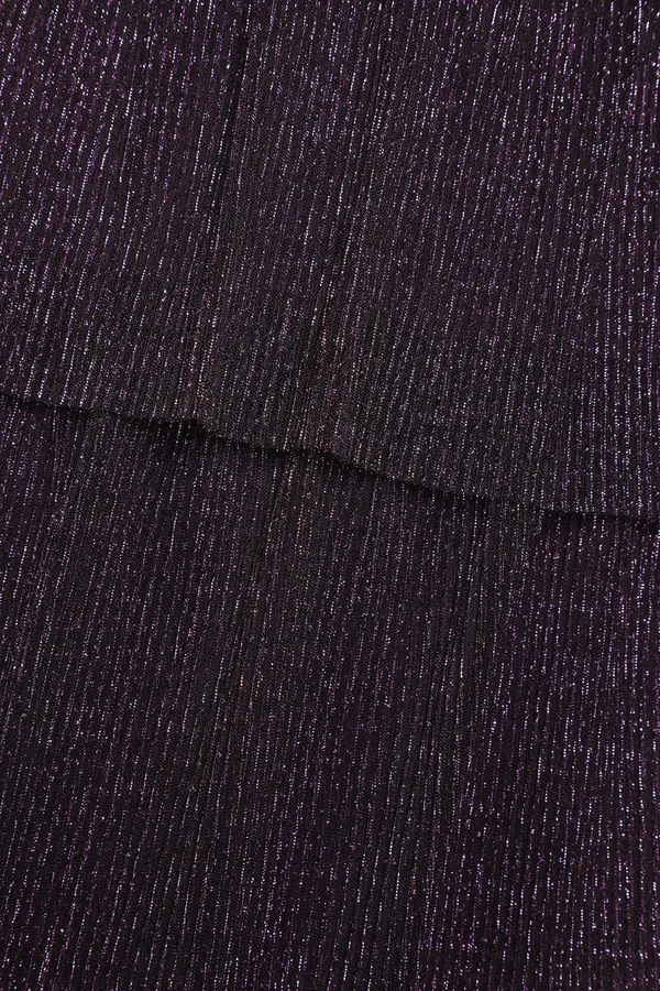 Lulus NWT Tier to Dance Purple Shiny Lurex Tiered Strapless Midi Dress - Image 5