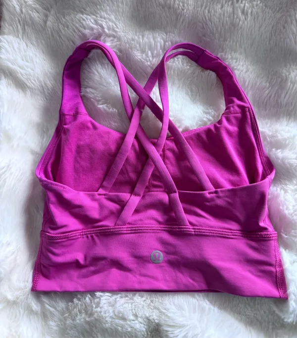 Lululemon Sonic Pink Sports Bra - Image 3