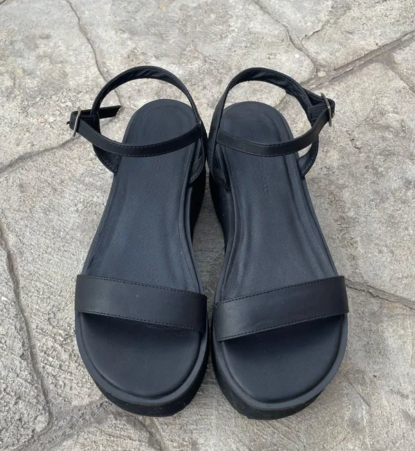 Princess Polly Elanore Black Chunky Platform Sandals - Image 7