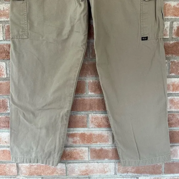 5.11 Tactical Cotton Utility Straight Pants Canvas Khaki Womens 14 Cargo Uniform - Image 7