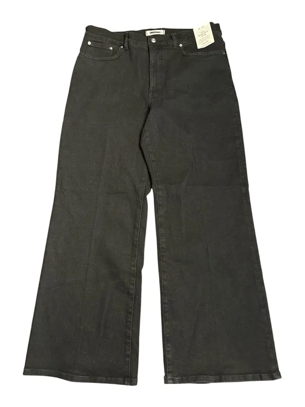 Madewell The Wide-Leg Jean in Super Stretch Denim black women’s Size 32 NWT - Image 5