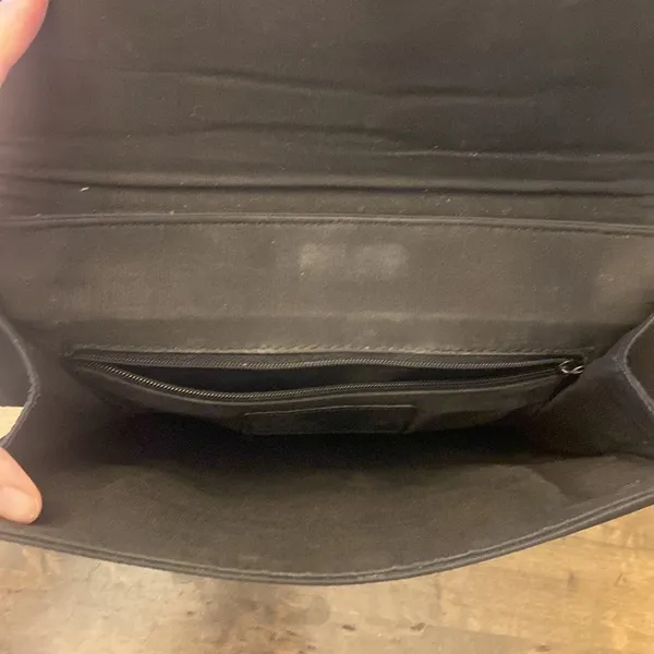Etienne Aigner Black‎ Leather and Fabric Shoulder Bag - Image 3