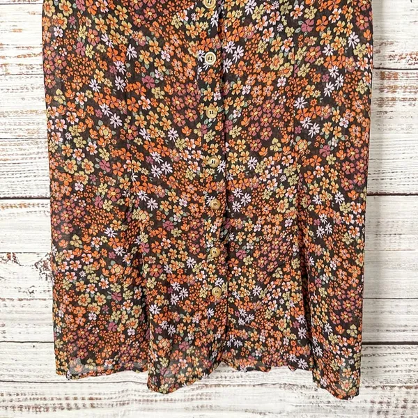 Free People Bonnie Boho Floral Print Mini Dress, EUC, Size Medium, MSRP $148 - Image 12