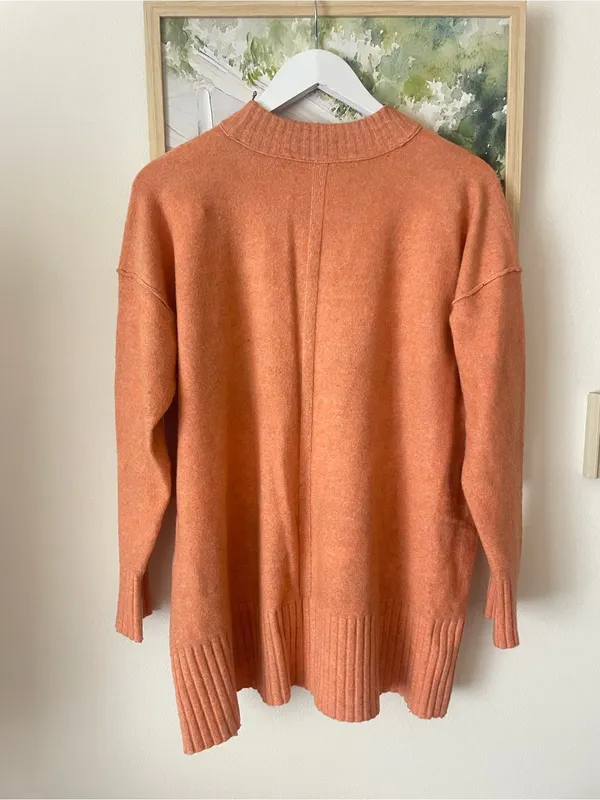Free People Phoebe Pullover Sweater in Orange Size Small - Image 7