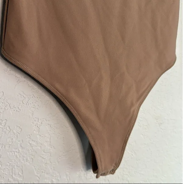 Brown Abercrombie Square Neck Bodysuit - Image 3
