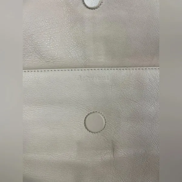 & Other Stories‎ Soft Pink Leather Rectangular Clutch Purse - Image 6