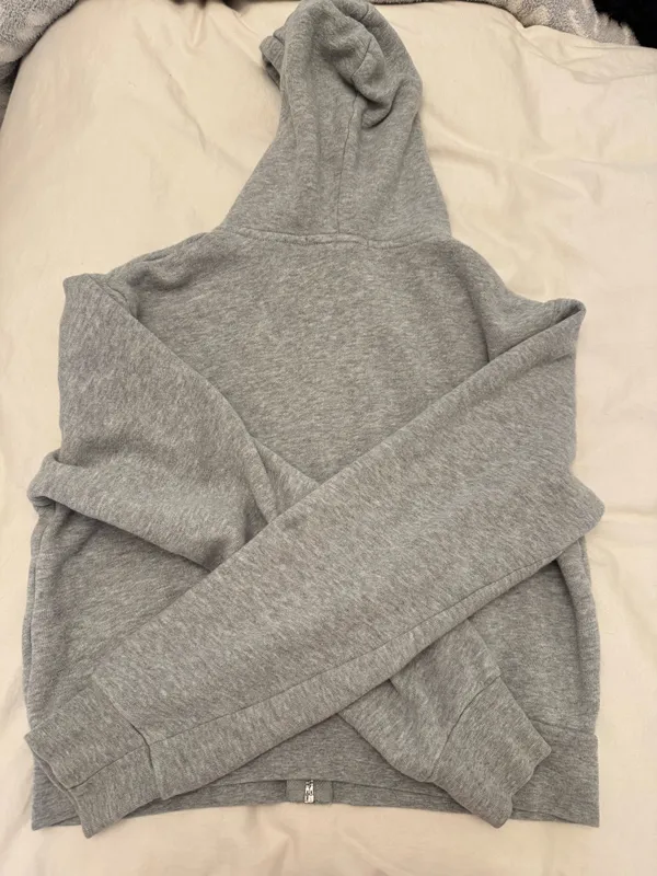 Brandy Melville Cropped Zip-Up Hoodie - Image 2