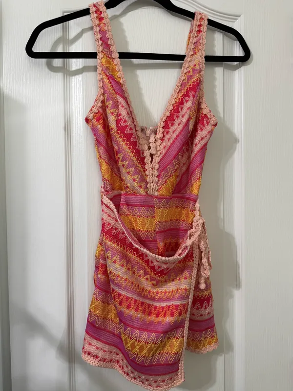 FashioNova Crochet Vacation Romper - Image 4