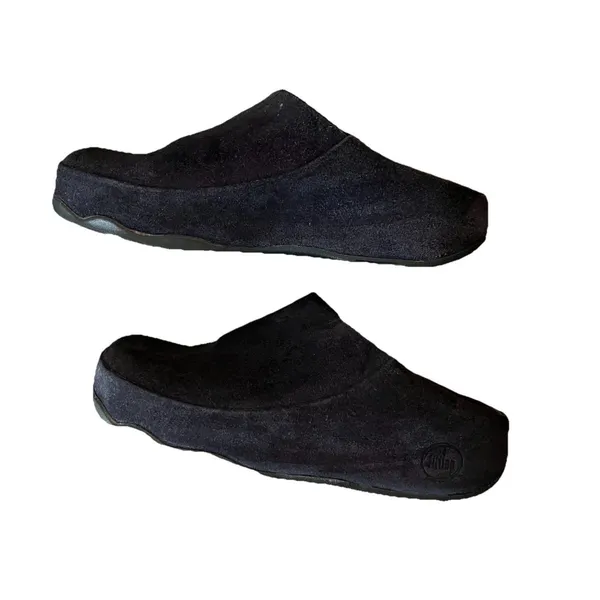 Fitflop Women’s Clogs 7 Suede Leather Blue Wobbleboard‎ - Image 4